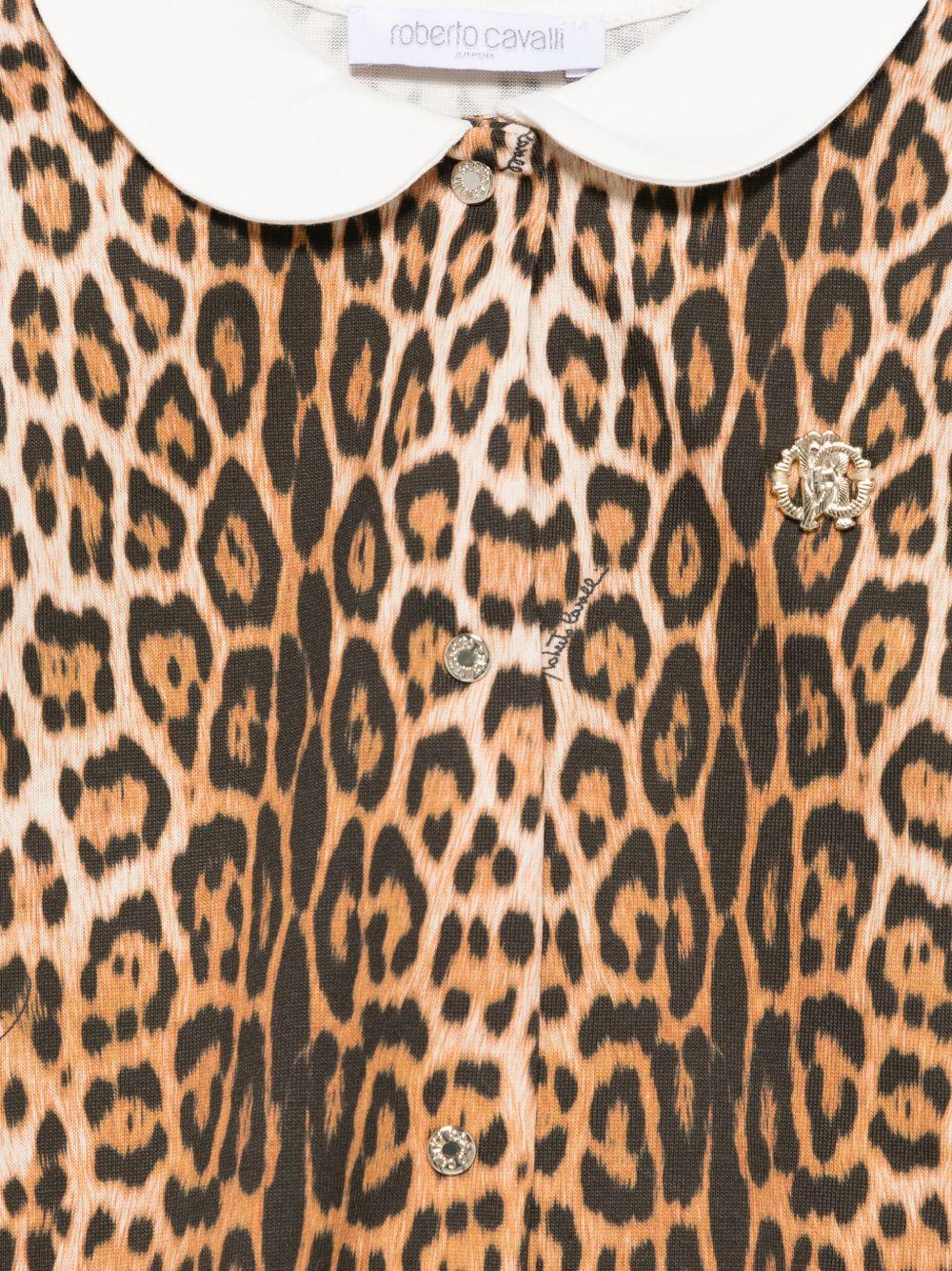 Tutina per neonata Roberto Cavalli Kids animalier con cappello abbinato - Rubino Kids