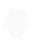 Tutina per neonata Tartine Et Chocolat bianca con colletto con ruches - Rubino Kids