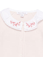 Tutina per neonata Tartine Et Chocolat rosa con colletto con ruches - Rubino Kids