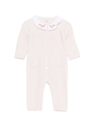 Tutina per neonata Tartine Et Chocolat rosa con colletto con ruches - Rubino Kids