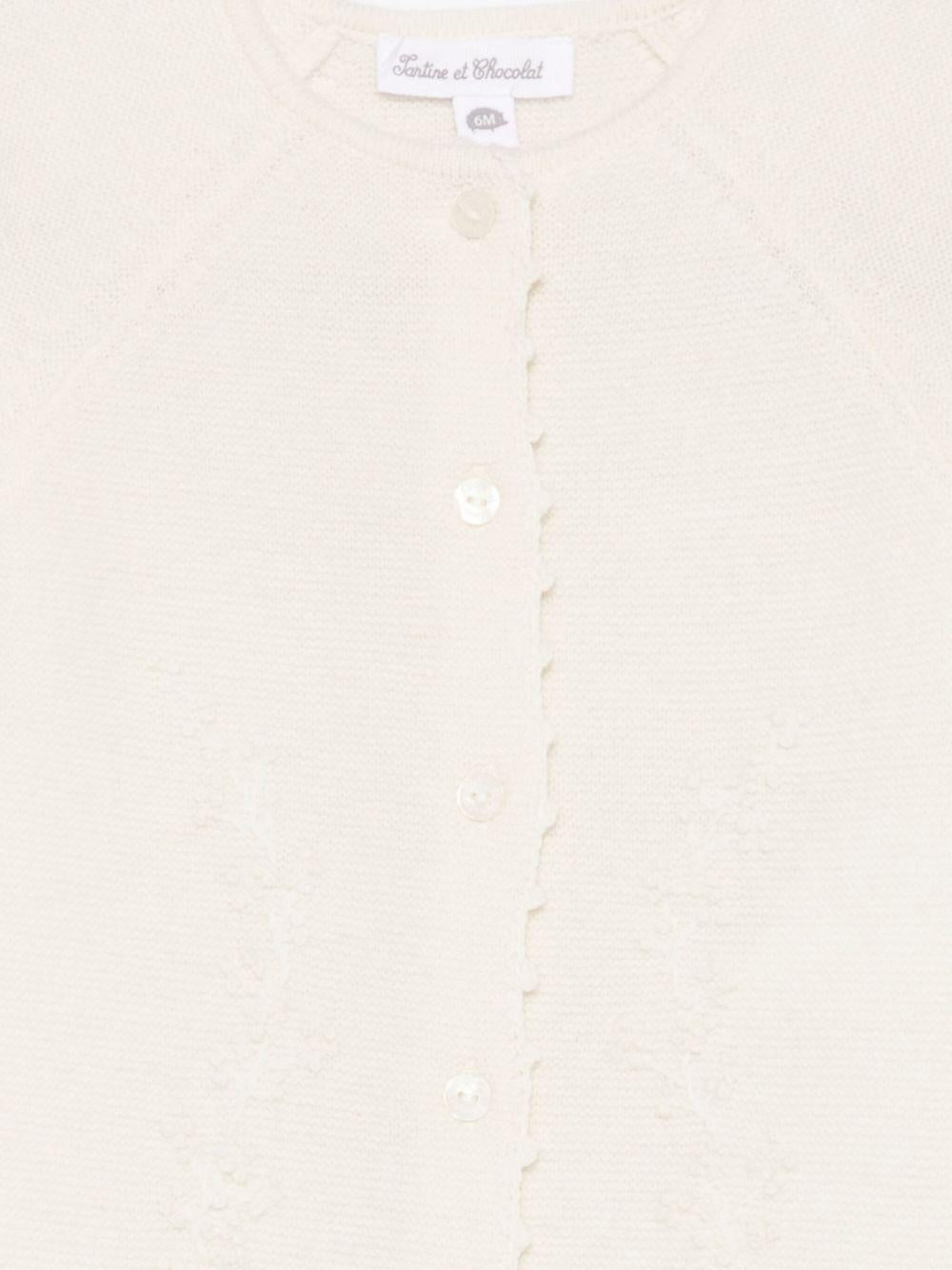 Tutina per neonata Tartine Et Chocolate bianca con bordo smerlato - Rubino Kids