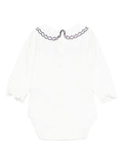 Tutina per neonata Tartine Et Chocolate bianca con ricamo blu - Rubino Kids