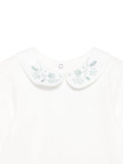 Tutina per neonata Tartine Et Chocolate bianca con ricamo floreale azzurro - Rubino Kids