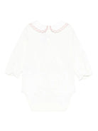 Tutina per neonata Tartine Et Chocolate bianca con ricamo rosa - Rubino Kids