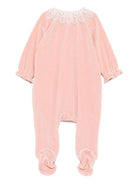 Tutina per neonata Tartine Et Chocolate rosa con colletto in pizzo - Rubino Kids