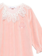 Tutina per neonata Tartine Et Chocolate rosa con colletto in pizzo - Rubino Kids