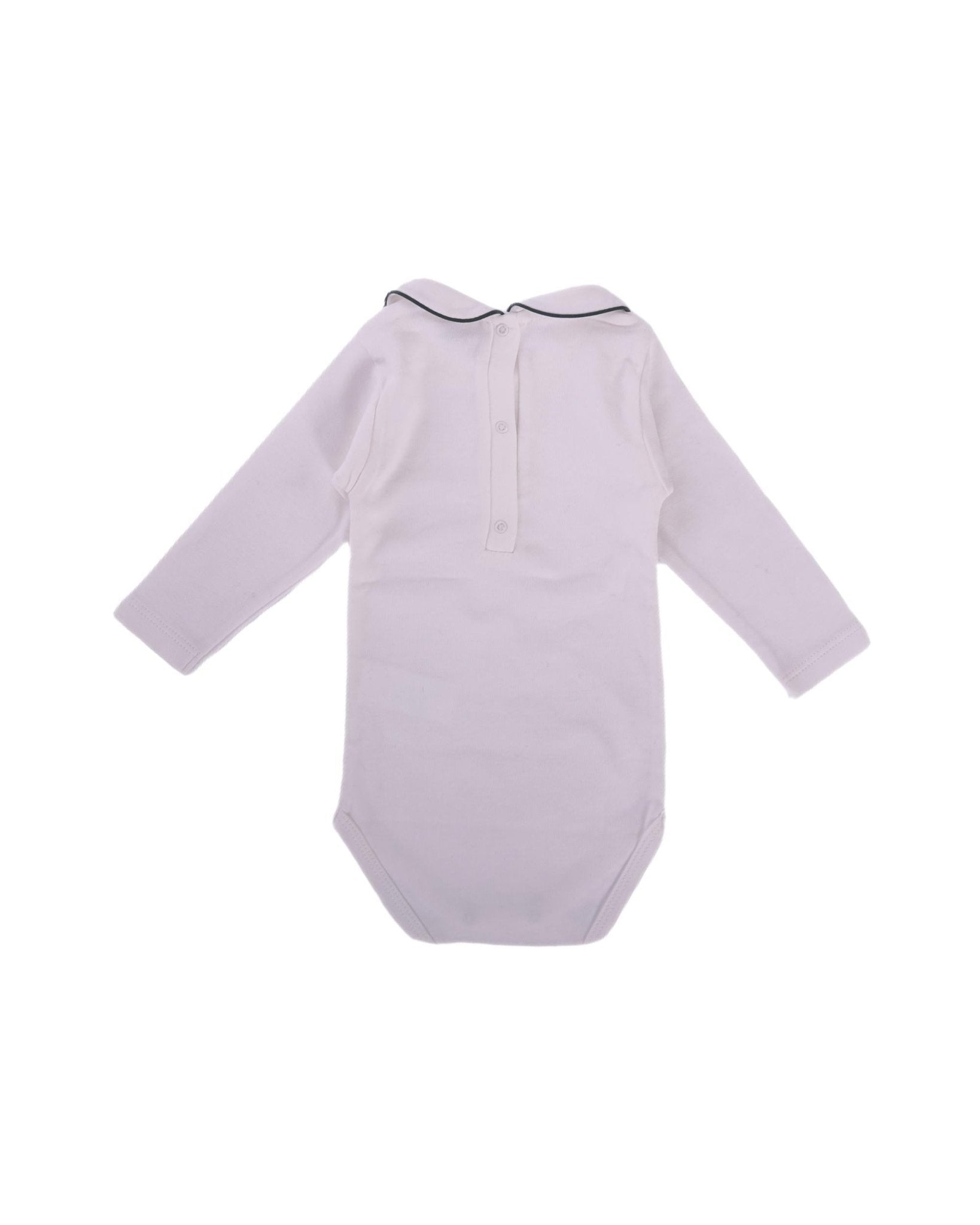 Tutina per neonati Baroni bianca con colletto alla Peter Pan - Rubino Kids