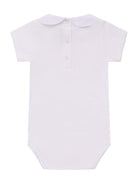 Tutina per neonati Bonpoint bianca con colletto ricamato - Rubino Kids