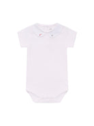Tutina per neonati Bonpoint bianca con colletto ricamato - Rubino Kids