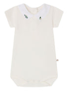 Tutina per neonati Bonpoint bianca con dettaglio ricamato - Rubino Kids