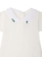 Tutina per neonati Bonpoint bianca con dettaglio ricamato - Rubino Kids