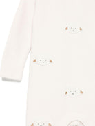 Tutina per neonati Donsje beige con applicazione agnello - Rubino Kids