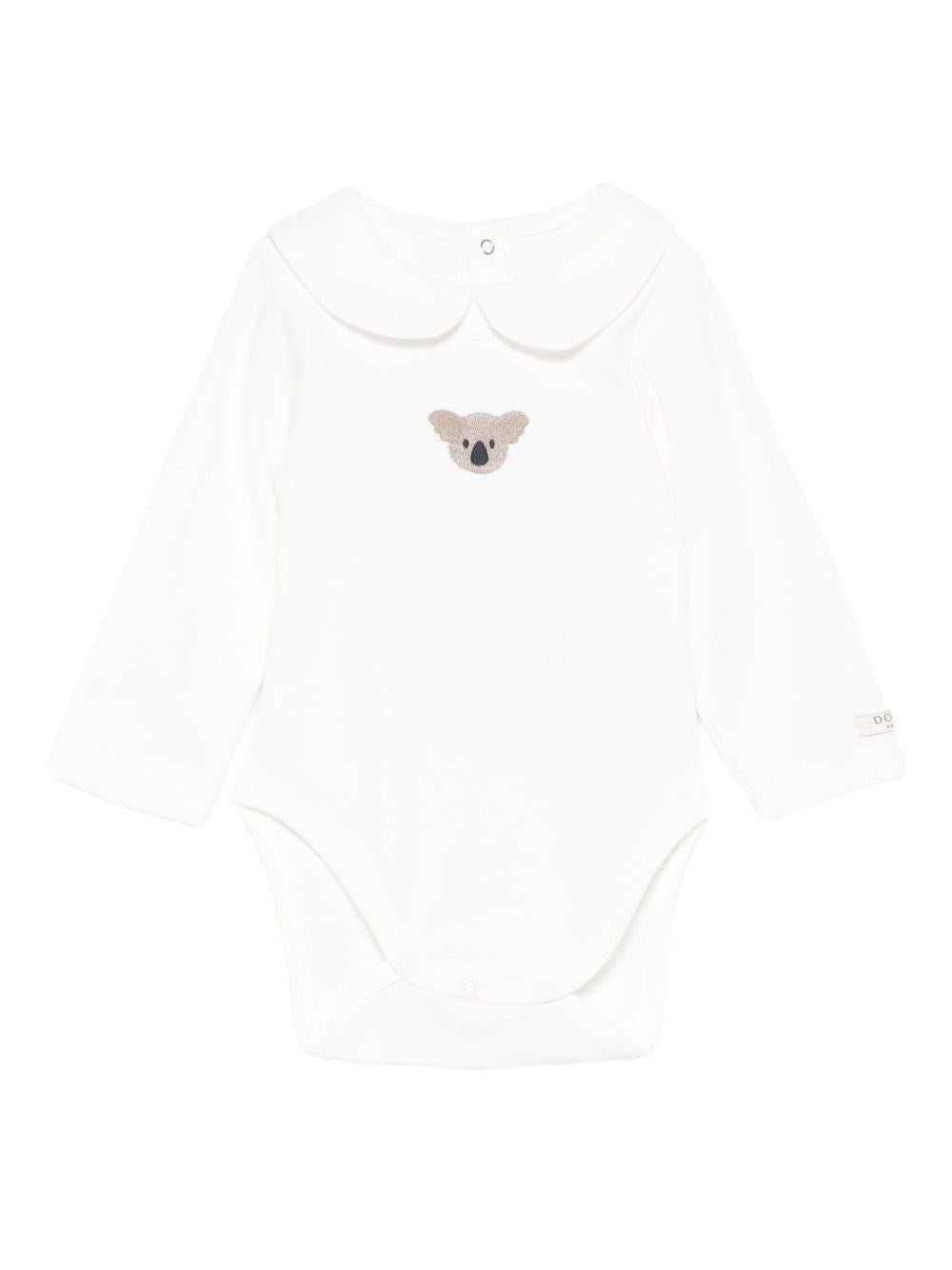 Tutina per neonati Donsje bianca con ricamo koala - Rubino Kids