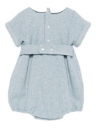 Tutina per neonati Mariella Ferrari azzurra con colletto alla Peter Pan - Rubino Kids