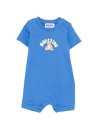 Tutina per neonati Moschino Kids azzurra con Teddy Bear sul davanti - Rubino Kids