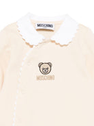Tutina per neonati Moschino Kids beige con ricamo Teddy Bear - Rubino Kids