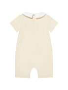 Tutina per neonati Moschino Kids beige con stampa Teddy Bear su nuvola - Rubino Kids