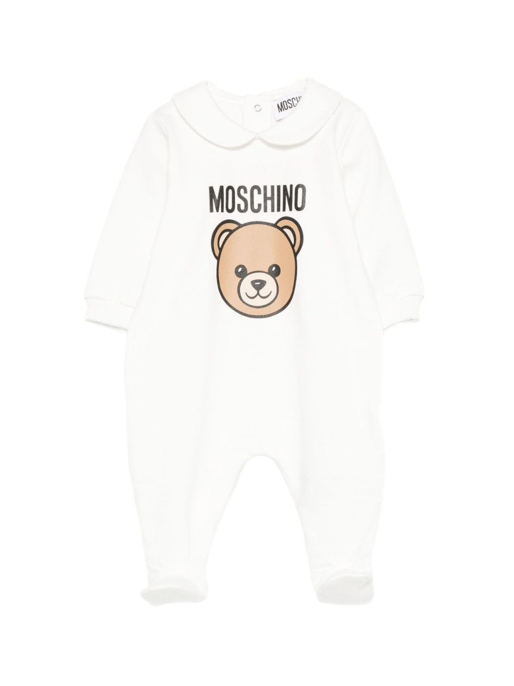 Tutina per neonati Moschino Kids bianca con stampa Teddy Bear - Rubino Kids
