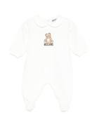 Tutina per neonati Moschino Kids bianco con stampa Teddy Bear - Rubino Kids