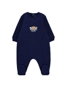 Tutina per neonati Moschino Kids blu in cotone con stampa teddy - Rubino Kids