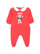 Tutina per neonati Moschino Kids rossa con orsacchiotto - Rubino Kids