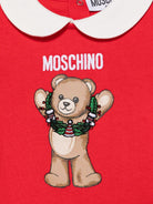 Tutina per neonati Moschino Kids rossa con orsacchiotto - Rubino Kids