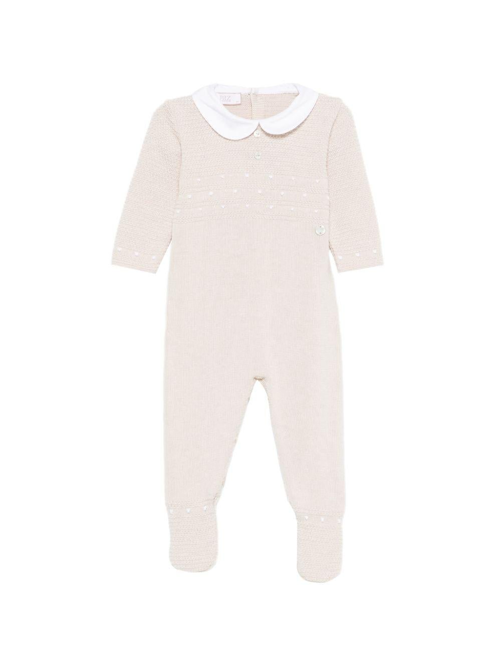 Tutina per neonati Paz Rodriguez beige con motivo a pois - Rubino Kids