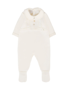 Tutina per neonati Paz Rodrìguez bianca con colletto Peter Pan - Rubino Kids