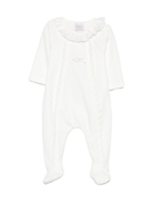 Tutina per neonati Paz Rodrìguez bianca con ruches - Rubino Kids