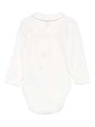 Tutina per neonati Petit Bateau bianca con colletto alla Peter Pan - Rubino Kids