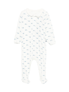 Tutina per neonati Petit Bateau bianca con colletto Peter Pan - Rubino Kids