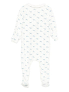 Tutina per neonati Petit Bateau bianca con colletto Peter Pan - Rubino Kids