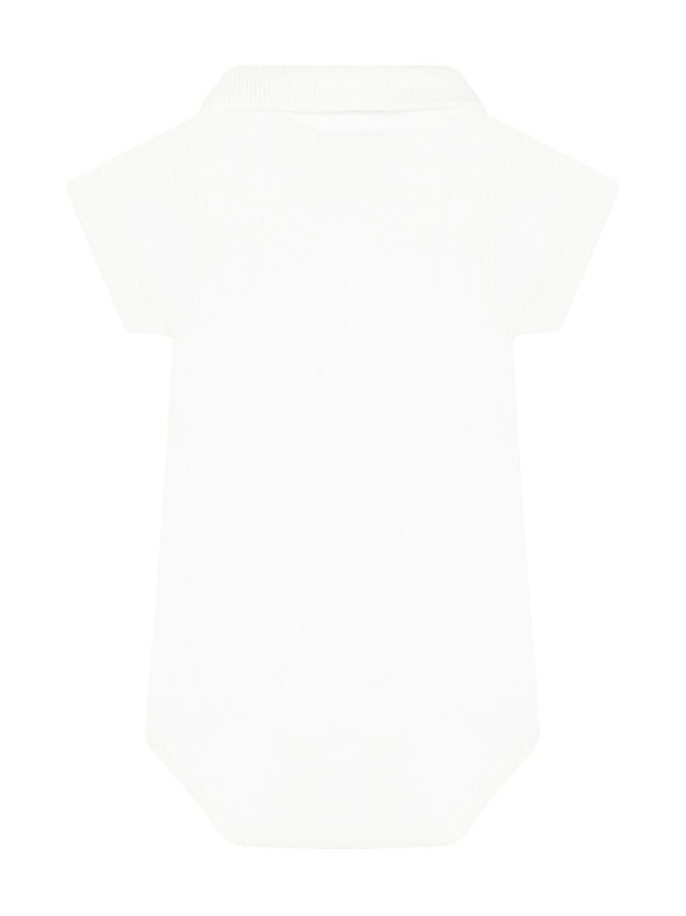 Tutina per neonati Petit Bateau bianca con colletto - Rubino Kids