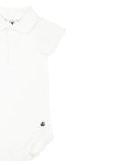 Tutina per neonati Petit Bateau bianca con colletto - Rubino Kids