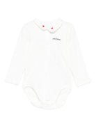 Tutina per neonati Petit Bateau bianca con decorazione a cuori - Rubino Kids