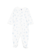 Tutina per neonati Petit Bateau bianca con fantasia a cuore - Rubino Kids