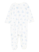 Tutina per neonati Petit Bateau bianca con fantasia a cuore - Rubino Kids