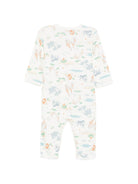 Tutina per neonati Petit Bateau bianca con stampa animali - Rubino Kids