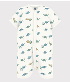 Tutina per neonati Petit Bateau bianco con stampa grafica all - over - Rubino Kids