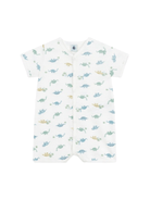 Tutina per neonati Petit Bateau bianco con stampa grafica all - over - Rubino Kids