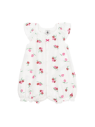 Tutina per neonati Petit Bateau bianco con stampa grafica all - over - Rubino Kids