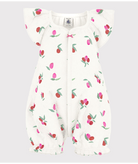 Tutina per neonati Petit Bateau bianco con stampa grafica all - over - Rubino Kids