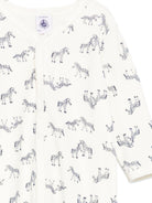 Tutina per neonati Petit Bateau bianco con stampa zebra - Rubino Kids