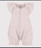 Tutina per neonati Petit Bateau rosa con dettaglio arricciature - Rubino Kids