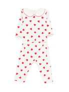 Tutina per neonati Petit Bateu bianca con stampa con cuore - Rubino Kids