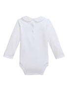 Tutina per neonati Polo Ralph Lauren Kids bianca con colletto Peter Pan - Rubino Kids