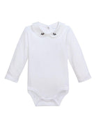 Tutina per neonati Polo Ralph Lauren Kids bianca con colletto Peter Pan - Rubino Kids