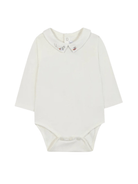 Tutina per neonati Tartine Et Chocolat bianca con dettaglio ricamato - Rubino Kids