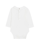 Tutina per neonati Tartine Et Chocolate bianca con dettaglio ricamato sul colletto - Rubino Kids