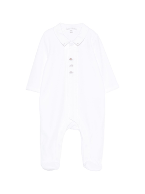 Tutina per neonati Tartine Et Chocolate bianca con ricamo a forma di riccio